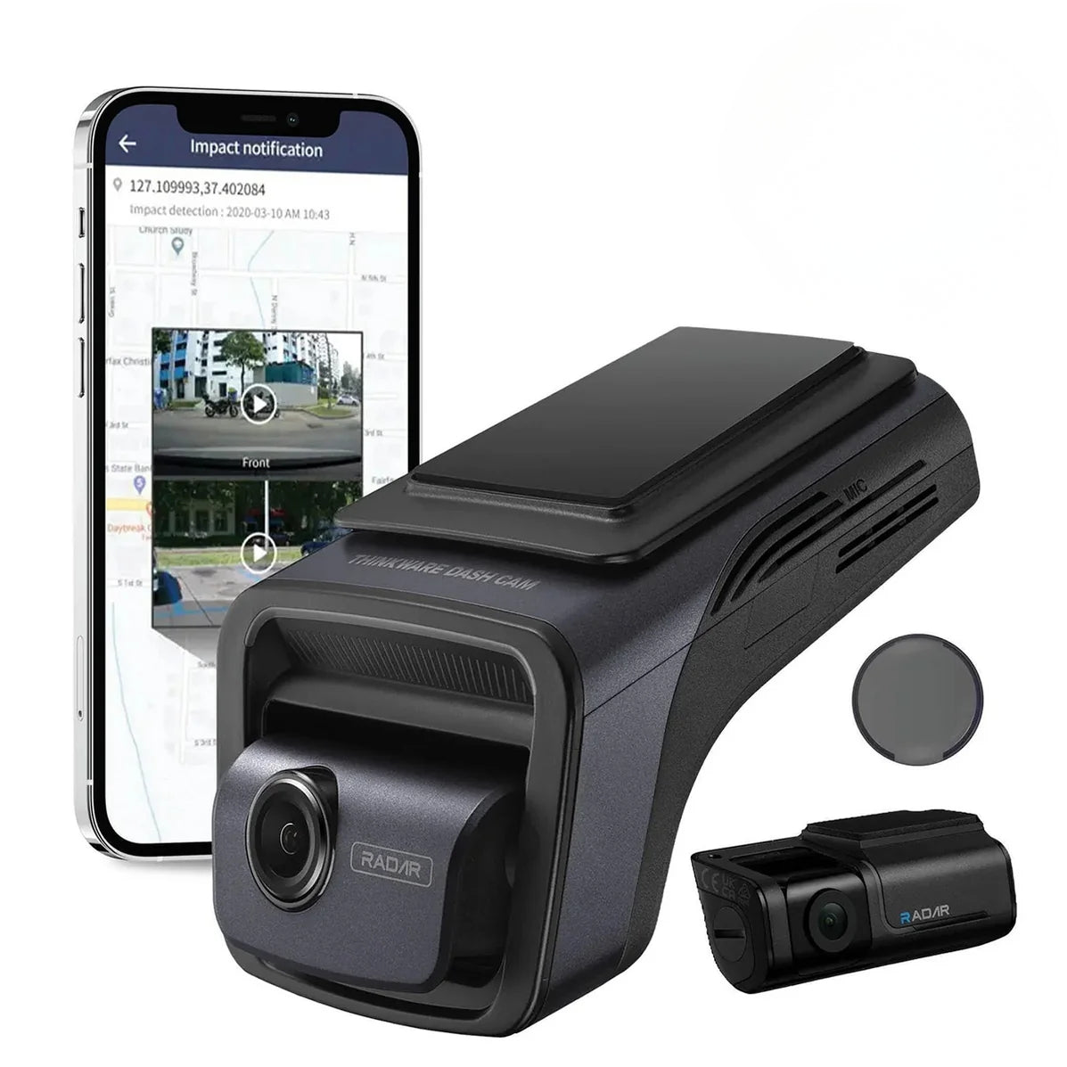 Thinkware U3000 4K UHD Front and Rear Cloud Dash Cam
