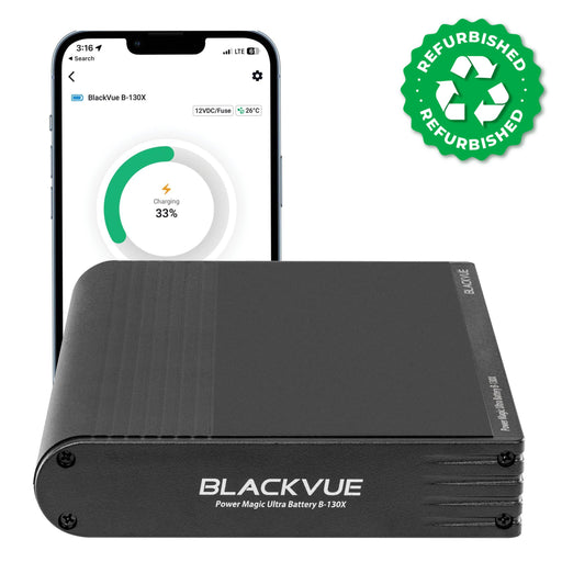 [REFURBISHED] BlackVue Power Magic Ultra Battery (B-130X) - Dash Cam Accessories - {{ collection.title }} - 12V Plug-and-Play, App Compatible, Battery, Bluetooth, Dash Cam Accessories, Hardwire Install, LiFePO4, Mobile App, Parking Mode, sale, South Korea - BlackboxMyCar Canada