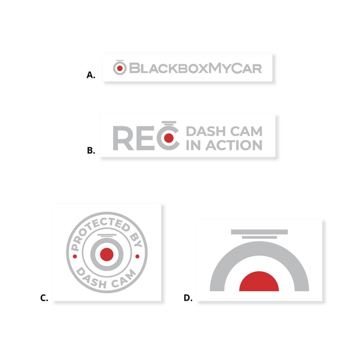 BlackboxMyCar Assorted Decals (2-Pack) - Dash Cam Accessories - {{ collection.title }} - Dash Cam Accessories, sale - BlackboxMyCar Canada
