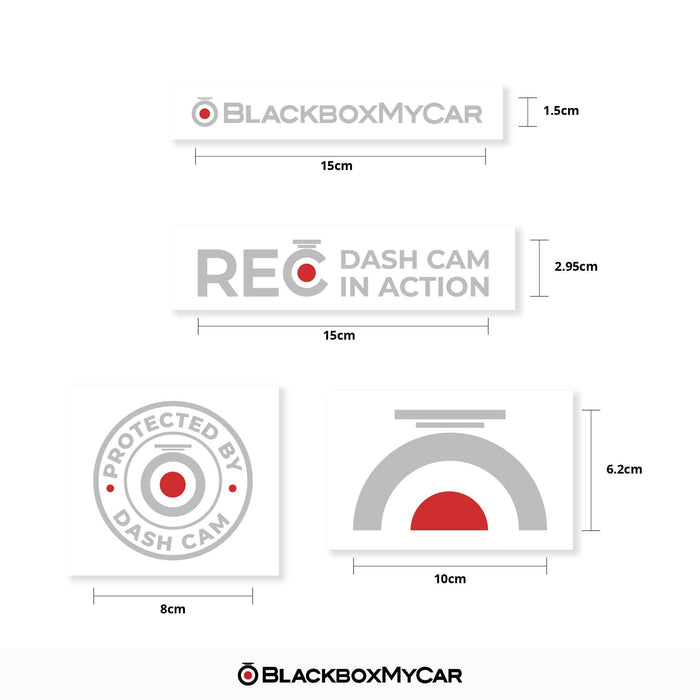 BlackboxMyCar Assorted Decals (2-Pack) - Dash Cam Accessories - {{ collection.title }} - Dash Cam Accessories, sale - BlackboxMyCar Canada