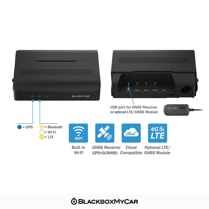 BlackVue DR770X Box 3-Channel Cloud Dash Cam - Dash Cams - {{ collection.title }} - 1080p Full HD @ 60 FPS, 3-Channel, Cloud, Dash Cams, Desktop Viewer, G-Sensor, GPS, Loop Recording, LTE, Mobile App, Mobile App Viewer, Night Vision, Parking Mode, Security, South Korea, Super Capacitor, Wi-Fi - BlackboxMyCar Canada
