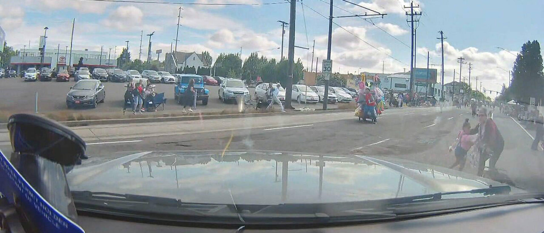 Decisive Dash Cam Footage Show’s Road Rager Plowing Through Portland Parade - - BlackboxMyCar Canada