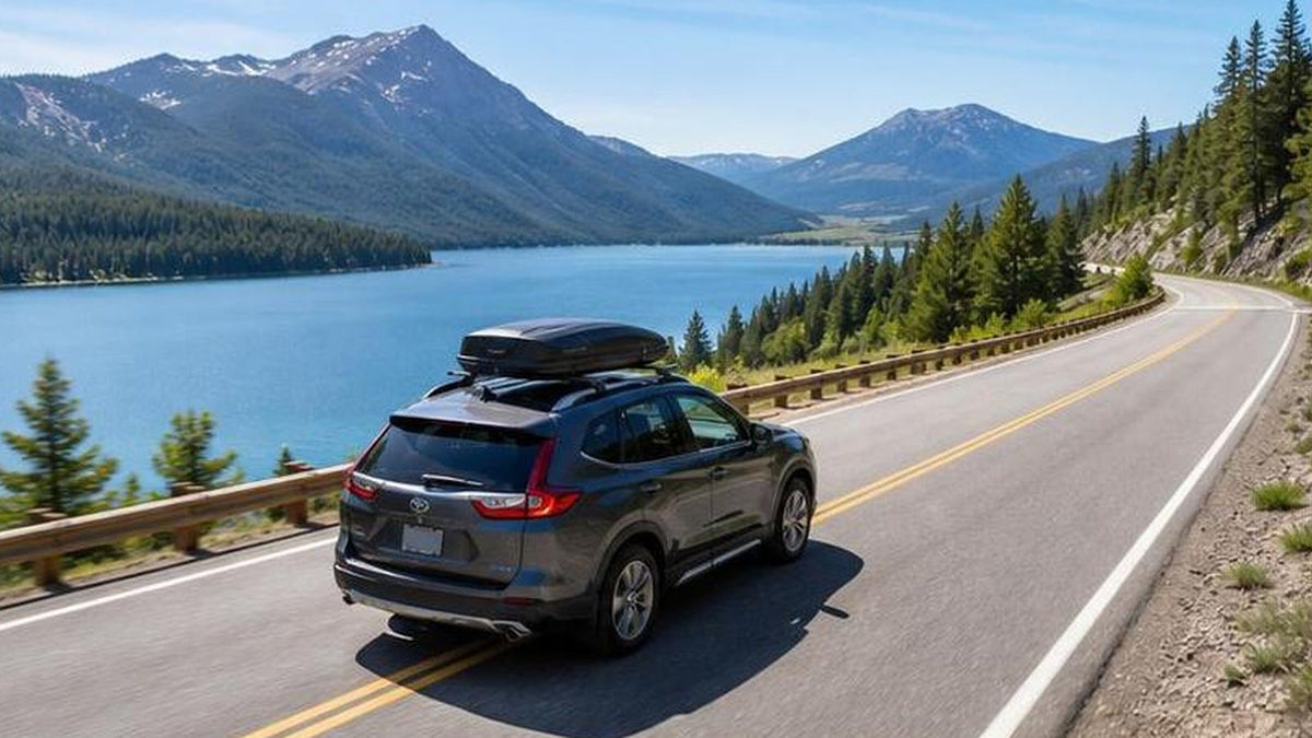 Summer road trip highway scene for dash cam travel coverage