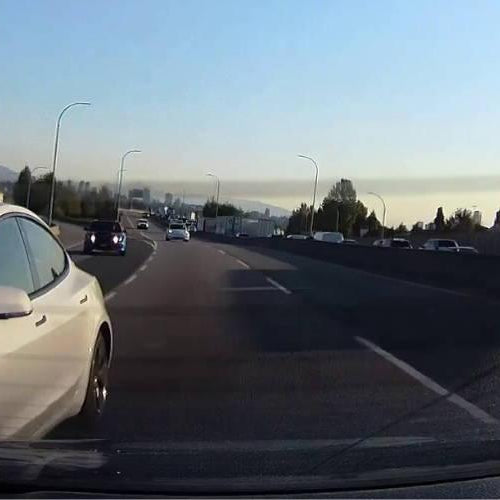 Highway Havoc: When Tesla Met Honda, Leaving $5000 Worth of Damages. Off Hwy 91, Richmond, BC - - BlackboxMyCar Canada