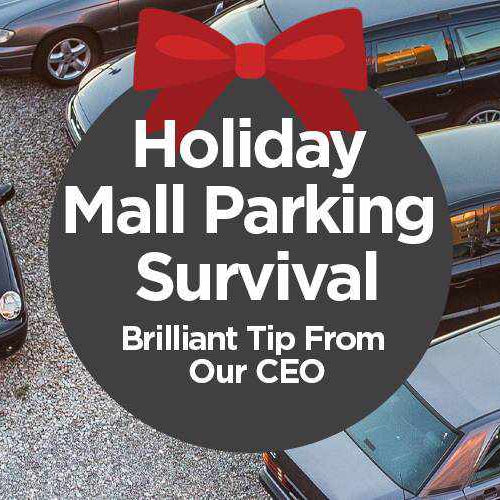 Holiday Mall Parking Survival - Brilliant Tip from our CEO - - BlackboxMyCar Canada