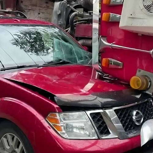 Truck Topples onto Maple Ridge Man's Vehicle in Terrifying Dash Cam Footage cover image