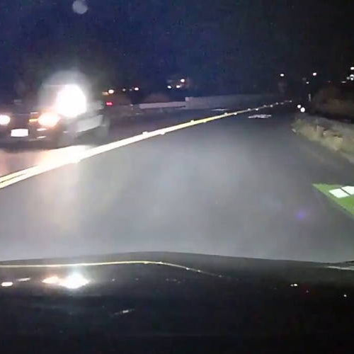 Caught on a Dash Cam: Police Blinds Civilian with Dangerous High Beams