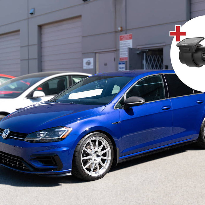 BlackboxMyCar | Dash Cam Installation: 2019 Volkswagen Golf R x BlackVue DR900X-2CH Plus + CM100G LTE + BlackboxMyCar PowerCell 8 Battery
