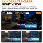 Vantrue E1 Pro 4K Mini Dash Cam with Sony STARVIS 2