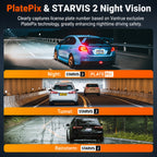 Vantrue Nexus 4S (N4S) 3-Channel 2K QHD Dash Cam with Sony STARVIS 2