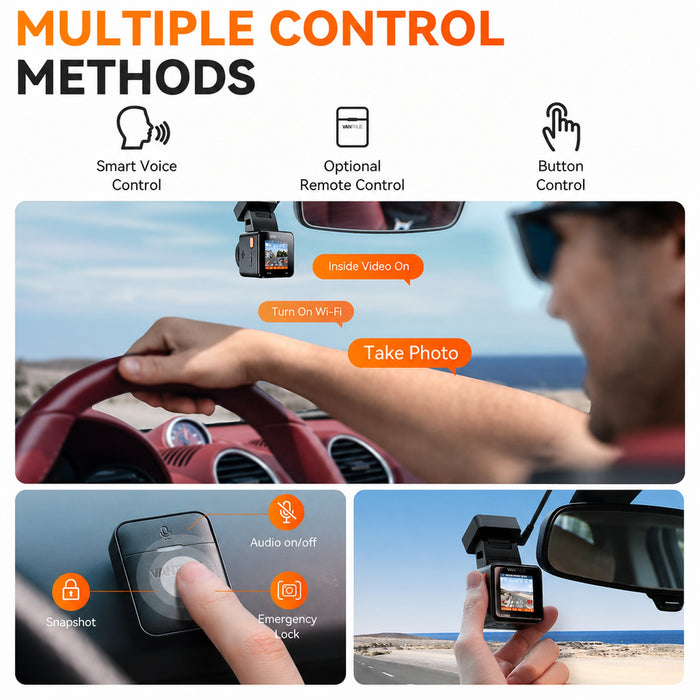 Vantrue E1 Pro 4K Mini Dash Cam with Sony STARVIS 2
