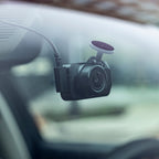 Garmin Dash Cam X110 installed windshield view for 1080P road evidence