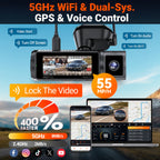 Vantrue Nexus 5S (N5S) 4-Channel 2K QHD Dash Cam with Sony STARVIS 2