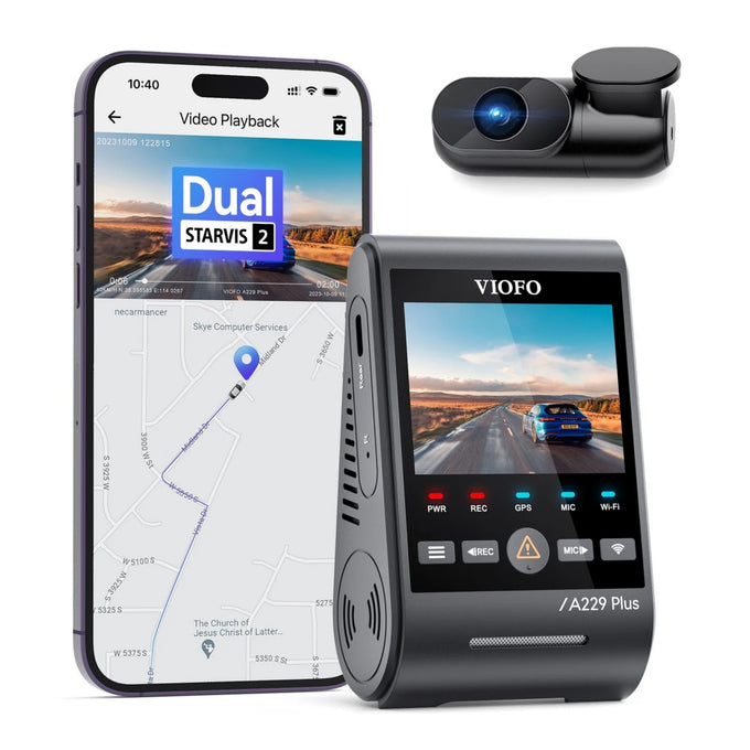 Caméra embarquée Sony STARVIS 2 2 canaux 2K QHD VIOFO A229 Plus 