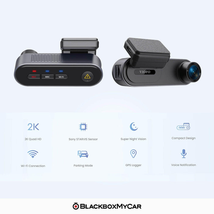 [REFURBISHED] VIOFO WM1 2K QHD 1-Channel Dash Cam with GPS