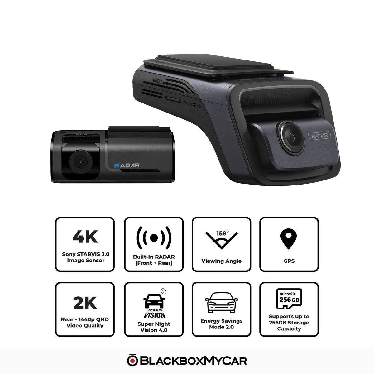 Thinkware U3000 4K UHD Dual-Channel Dash Cam - BlackboxMyCar Canada