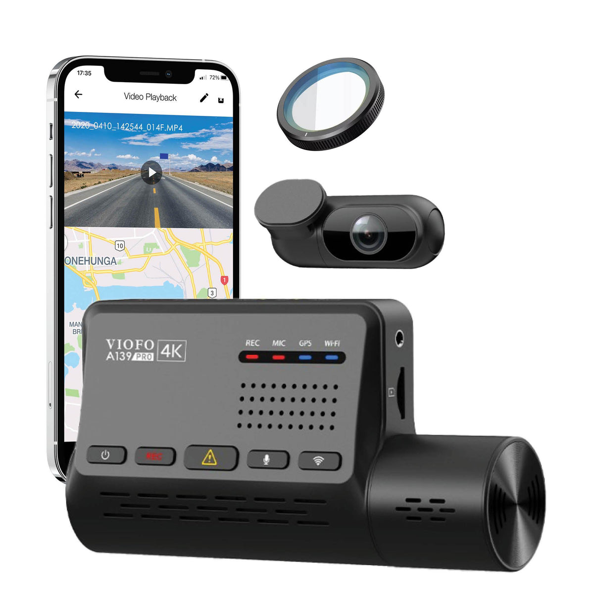 [REFURBISHED - CLEARANCE] VIOFO A139 Pro 4K 2-Channel Dash Cam with GPS