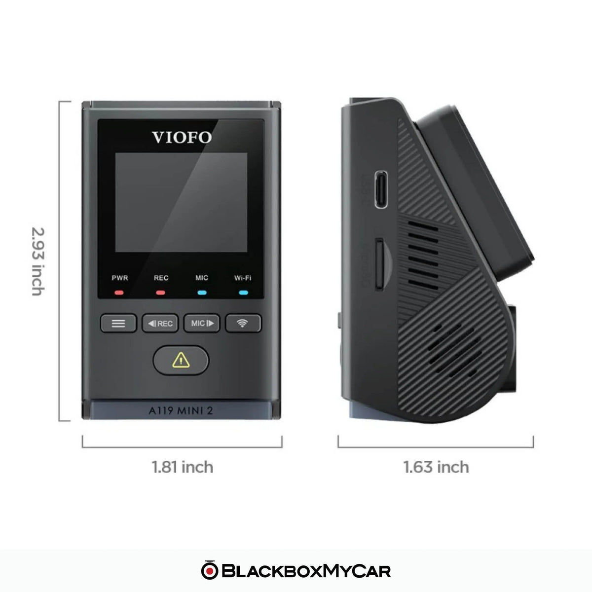 VIOFO A119 Mini 2 2K QHD Dash Cam - BlackboxMyCar Canada