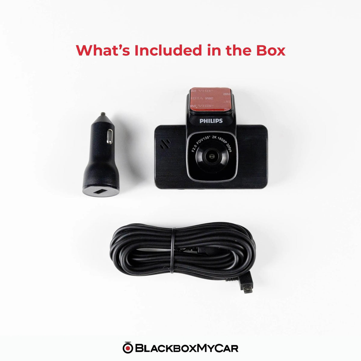 Philips GoSure GS5101 2K QHD Single-Channel Dash Cam - BlackboxMyCar Canada