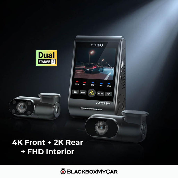 VIOFO A229 Pro 4K UHD 3-Channel Dash Cam