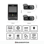 VIOFO A229 Pro 4K UHD 3-Channel Dash Cam - BlackboxMyCar Canada