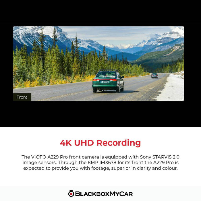 VIOFO A229 Pro 4K UHD 1-Channel Dash Cam