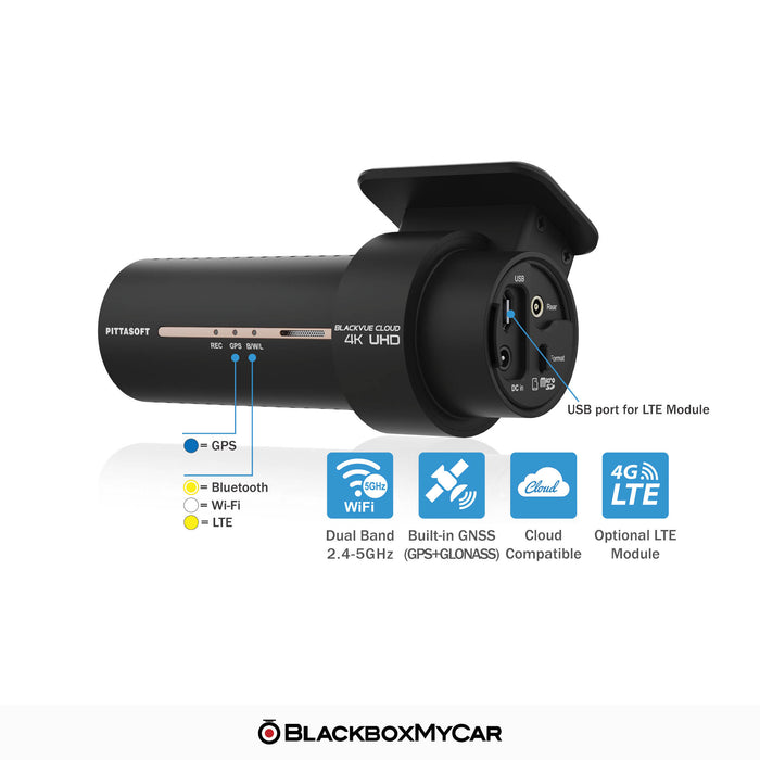 BlackVue DR970X-1CH Plus 4K UHD Cloud Dash Cam