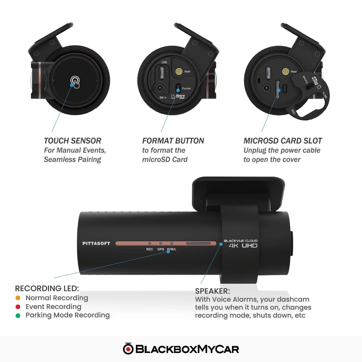BlackVue DR970X-2CH Plus 4K UHD Cloud Dash Cam - BlackboxMyCar Canada