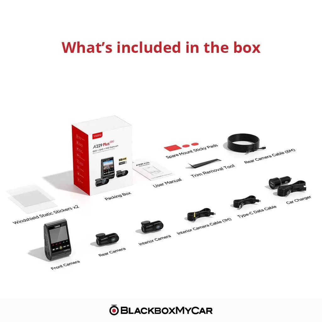 VIOFO A229 Plus 2K QHD 3-Channel Dash Cam - BlackboxMyCar Canada