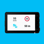 Garmin Dash Cam X110 display showing driver alerts