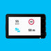 Garmin Dash Cam X110 display showing driver alerts