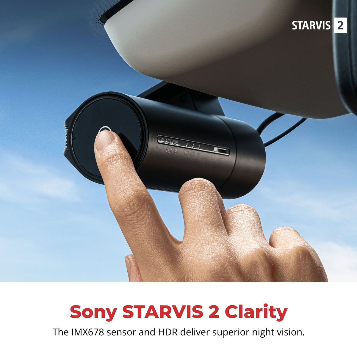 BlackVue Elite 8 2CH 2K QHD Sony STARVIS 2 Dash Cam