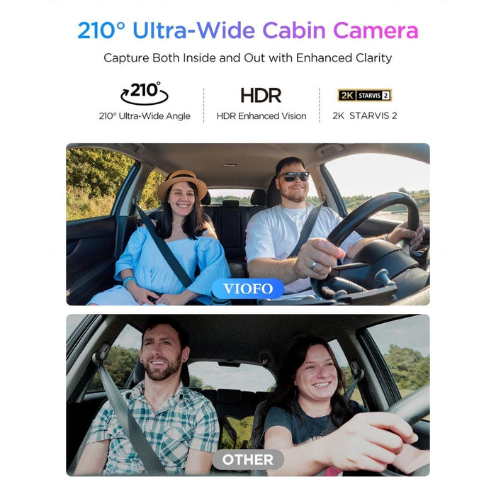 Caméra embarquée VIOFO A329S 4K+2K+2K 3 canaux 60 images par seconde Wi-Fi 6 