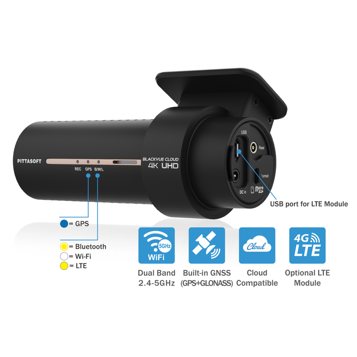 BlackVue DR970X-1CH Plus II 4K HDR UHD Cloud Dash Cam
