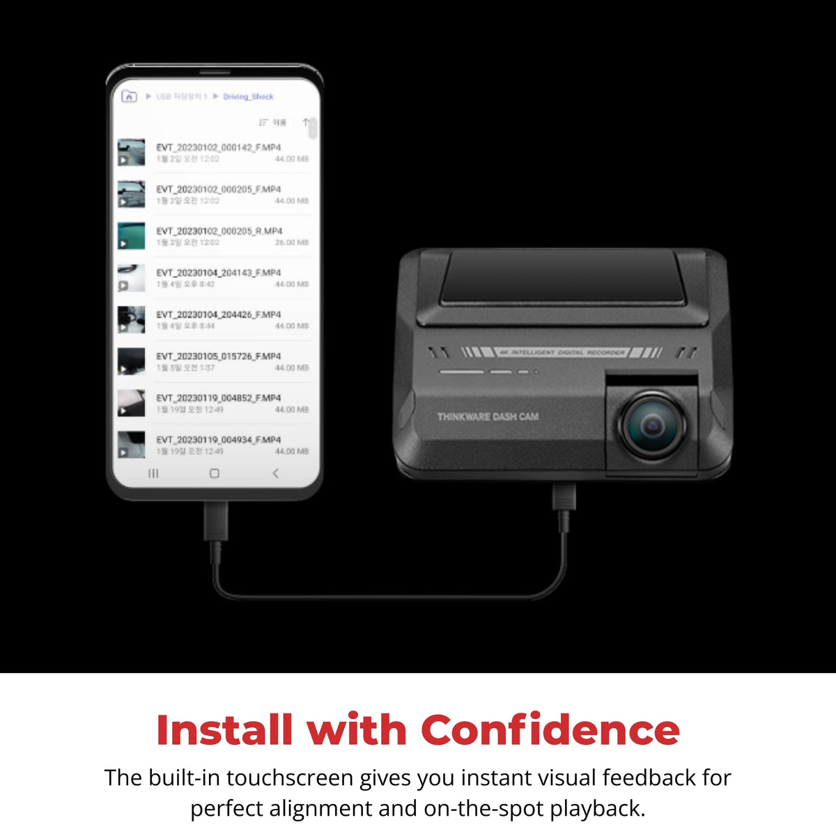 Thinkware ARC900 2CH 4K UHD Dash Cam with Sony STARVIS 2