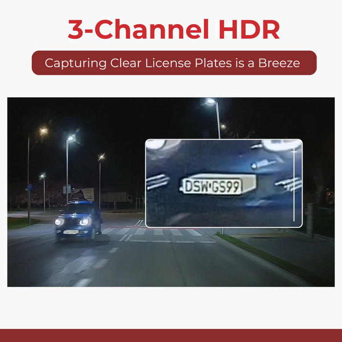 VIOFO A229 Pro Tele 3CH 4K+2K Telephoto 4x Optical Zoom+1080P Dash Cam