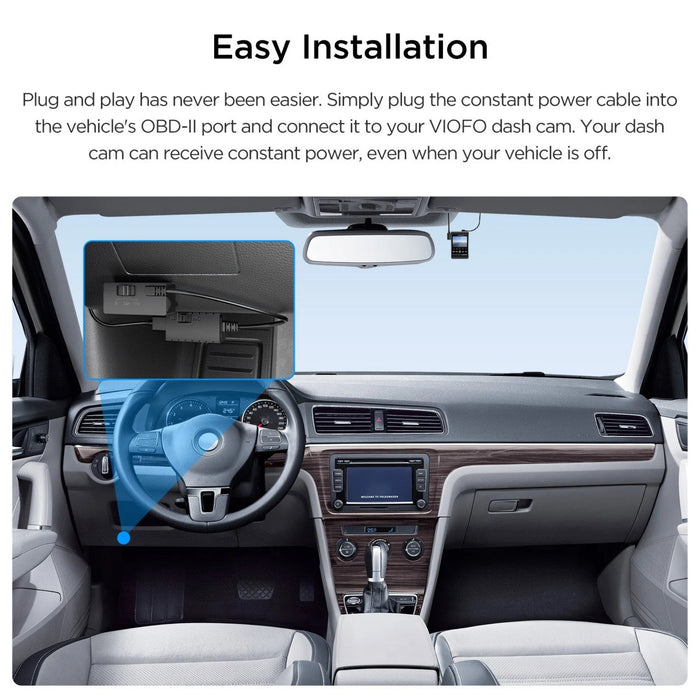 VIOFO OP100 USB-C & Mini-USB OBD-II Power Cable