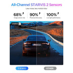 VIOFO A329S 3CH 4K Front + 2K Rear + 2K Interior Sony STARVIS 2 Dash Cam