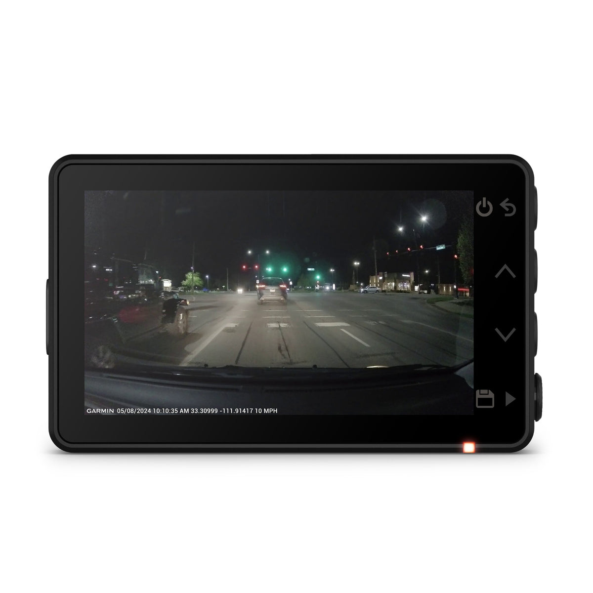 Garmin Dash Cam X110 night driving footage preview