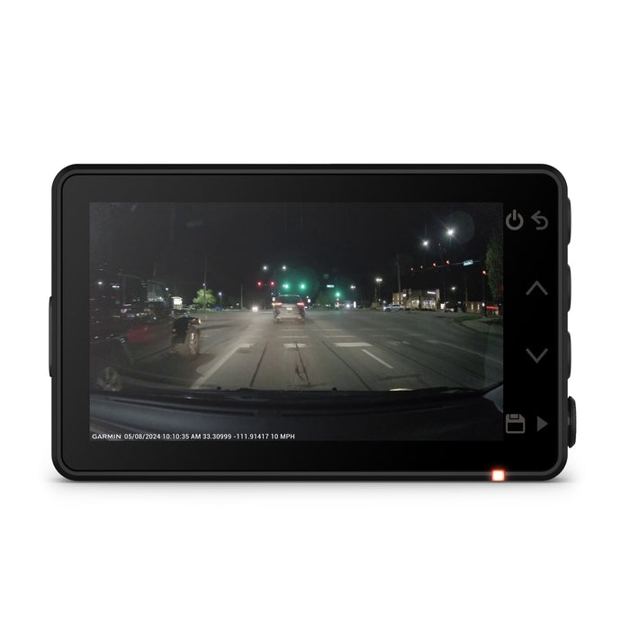 Garmin Dash Cam X110 night driving footage preview