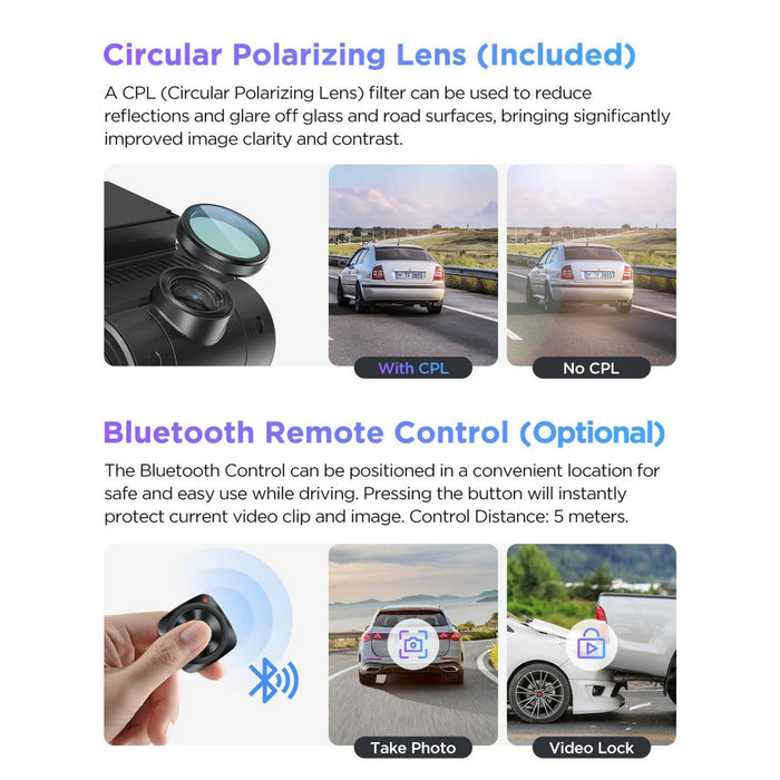 VIOFO A229 Pro 2-Channel 4K HDR Sony STARVIS 2 Front and Rear Dash Cam