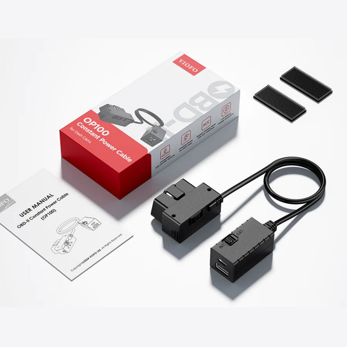 VIOFO OP100 USB-C & Mini-USB OBD-II Power Cable