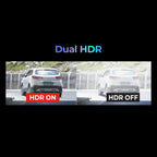 Thinkware ARC 800 Dual HDR comparison with HDR on and off
