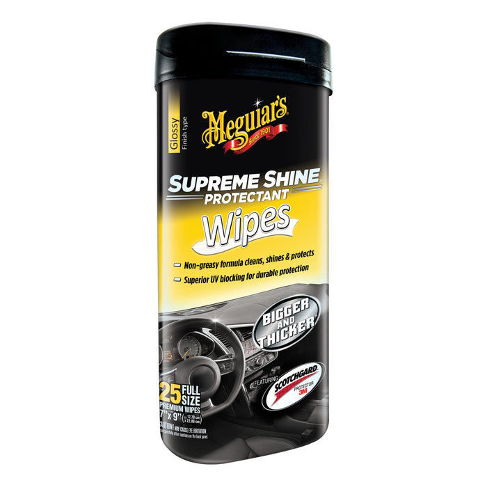 Meguiar's Supreme Shine Hi-Gloss Protectant Wipes (G4000)