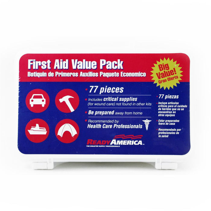 Ready America Value First Aid Kit 77 Pieces (74012)