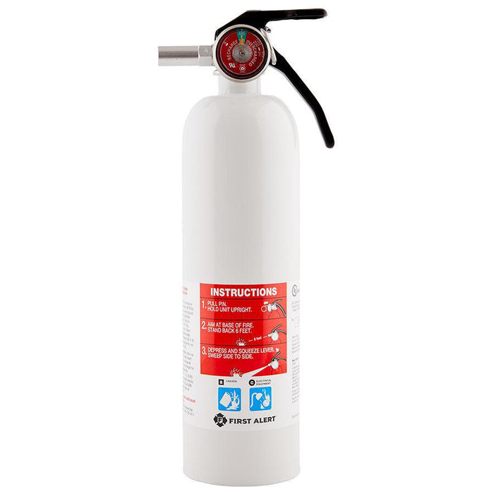 BRK Electronics Steel UL Rated 5-B:C White Fire Extinguisher (REC5)