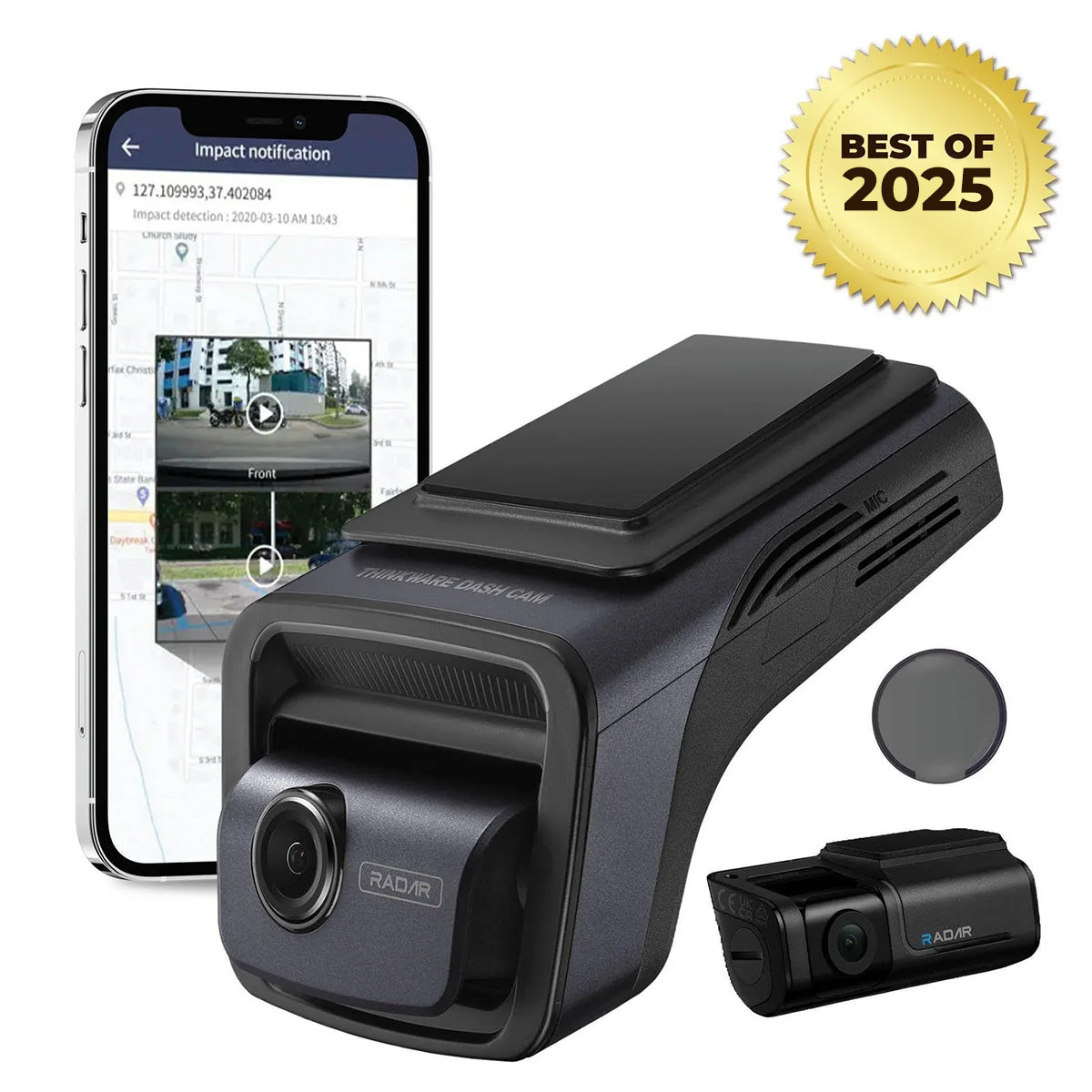 [REFURBISHED] Thinkware U3000 4K UHD Dual-Channel Dash Cam