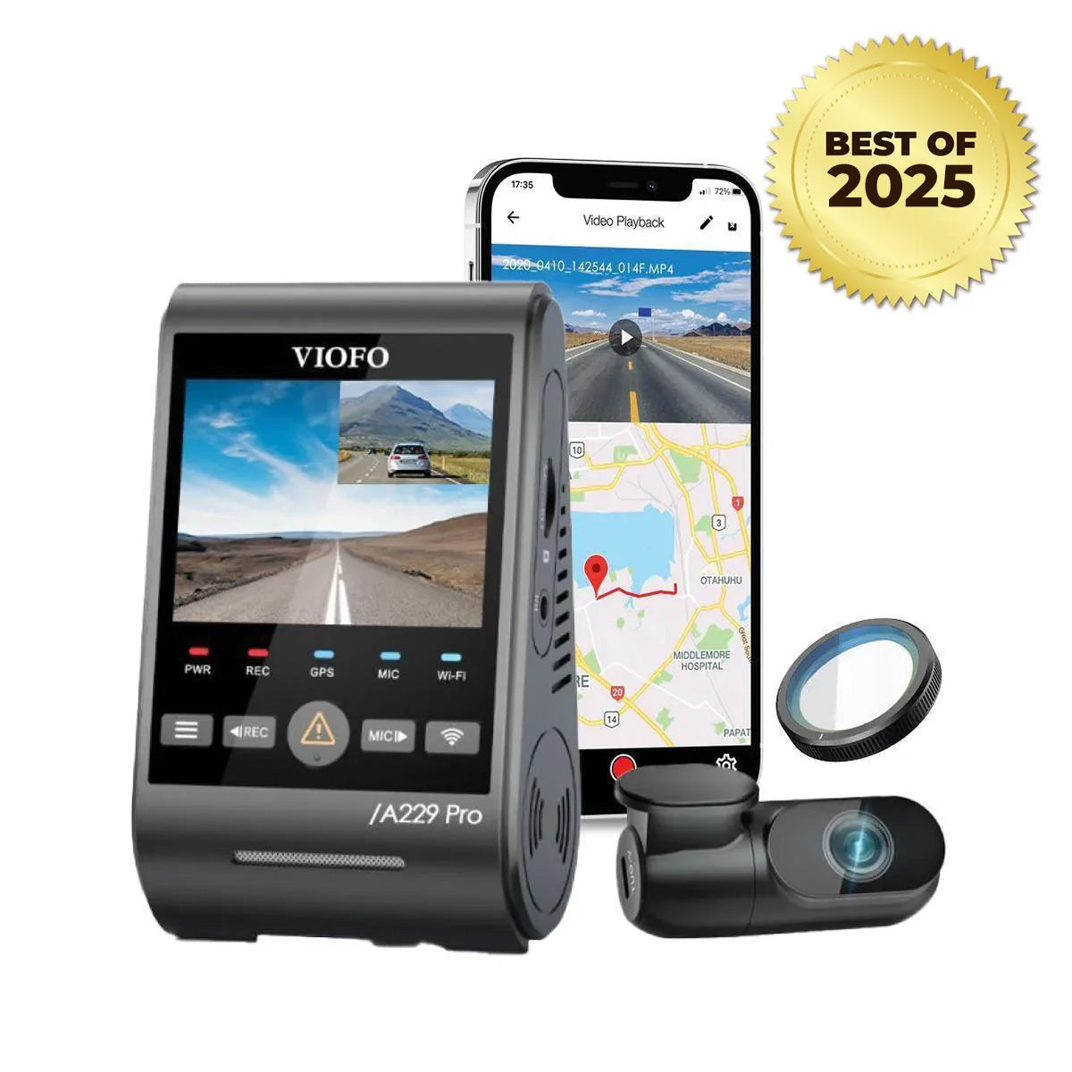 [REFURBISHED - CLEARANCE] VIOFO A229 Pro Duo 4K UHD 2-Channel Dash Cam