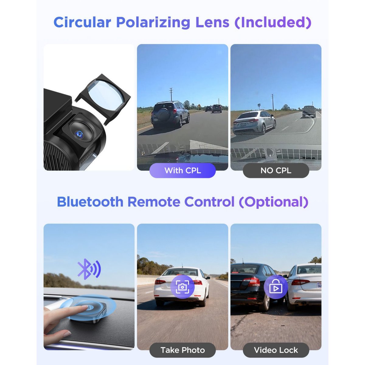 Included A119M Pro CPL filter and optional Bluetooth remote