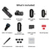 BlackVue Elite 10 Cabin kit with both cameras, 64GB card, power and connection cables, adapter and mounting accessories